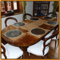 Sous-assiette ronde bord raphia - Art de Madagascar
