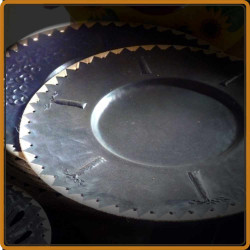 Sous-assiette ronde bord raphia - Art de Madagascar