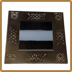 Miroir Plat Carré - Art de Madagascar