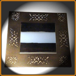 Miroir Plat Carré - Art de Madagascar