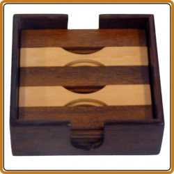 Dessous de verre palissandre- Art de Madagascar