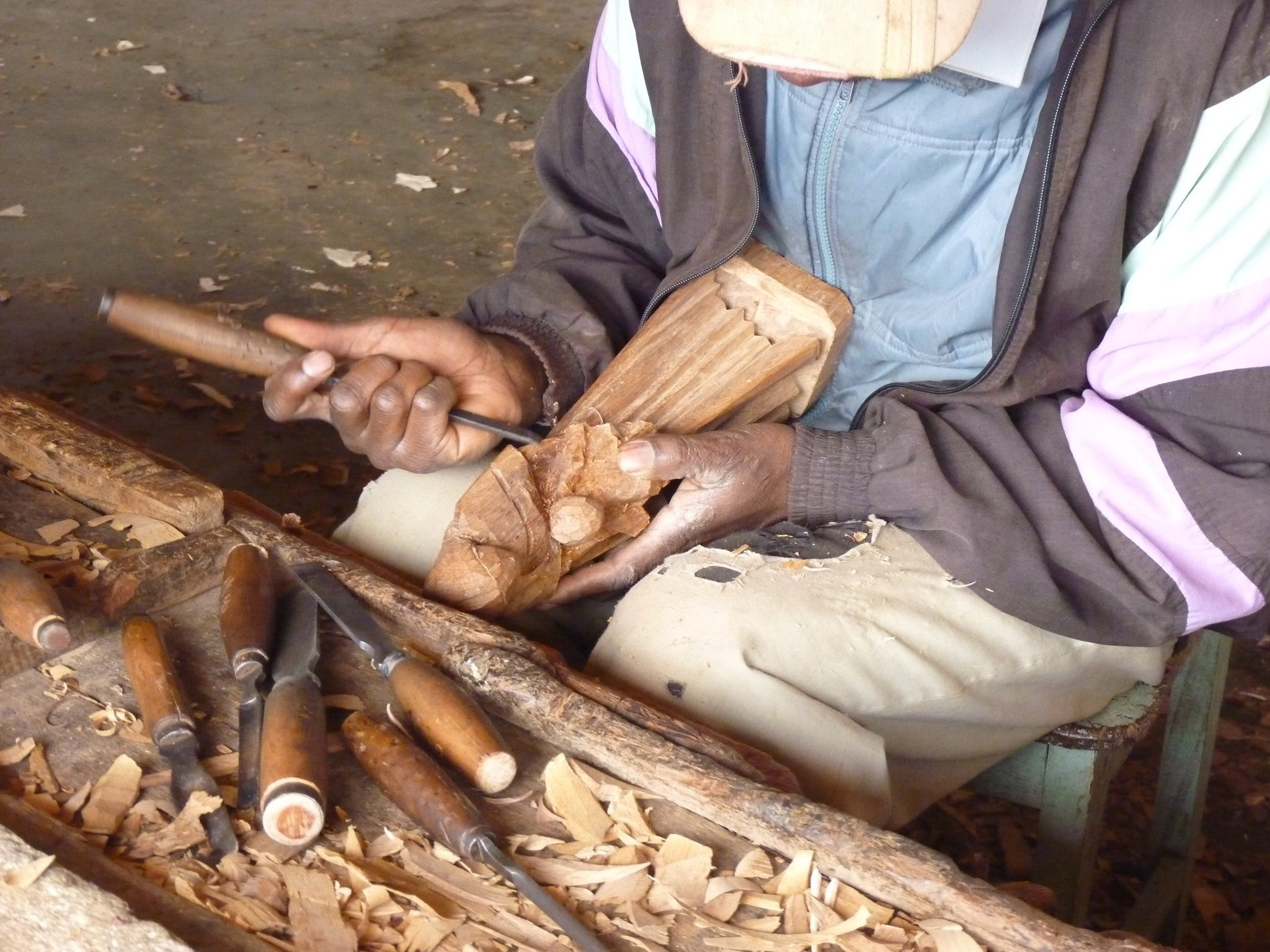 Sculpture sur bois précieux - Art de Madagascar